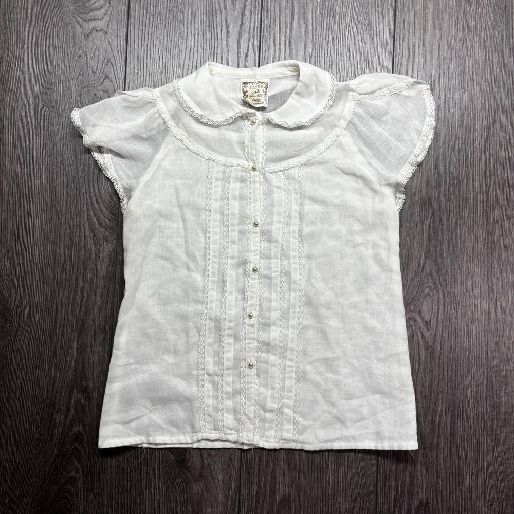 Gunne Sax White Blouse